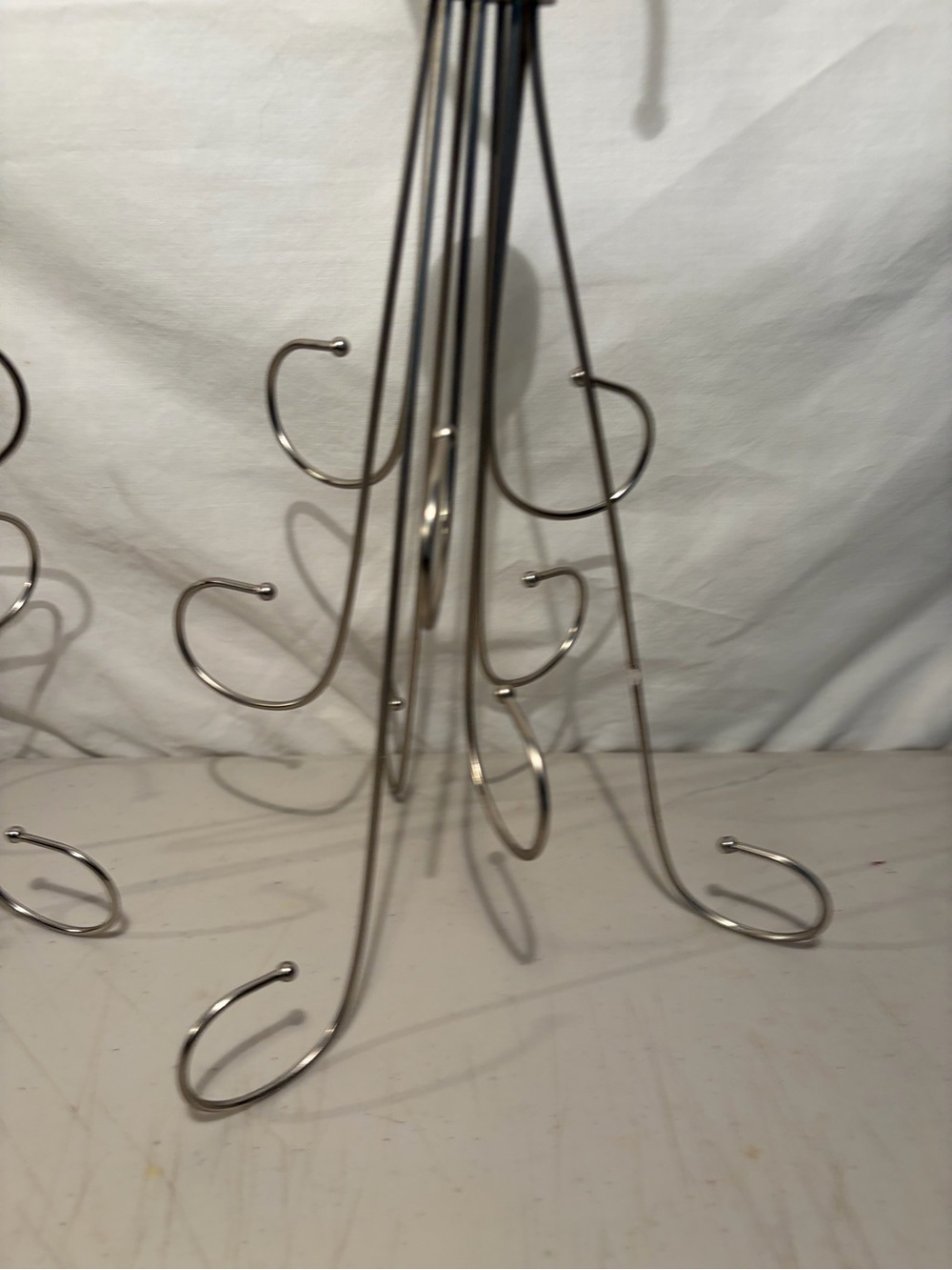 Metal Multi-Hook Hanging belt/Jewelry /clothes Organizer - Silver - Picture 3 of 5